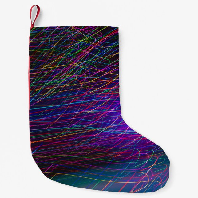 Petite Chaussette De Noël Papier peint rouge et vert (Devant)