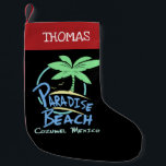 Petite Chaussette De Noël Paradise Beach Cozumel Mexique Croisière Vacances<br><div class="desc">Paradise Beach Cozumel Mexique Cruise Vacances Noël Stocking.</div>