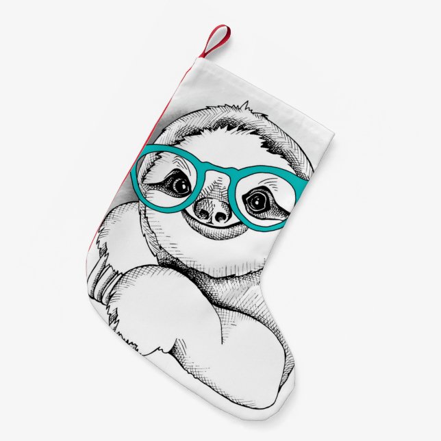 Petite Chaussette De Noël Paresse de hippie (Devant (Accrochage))