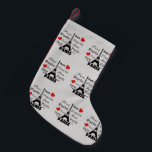Petite Chaussette De Noël Paris<br><div class="desc">Paris text text illustration with Eiffel Tower and red hearts decoration. C'est possible to change the background color and to add different one to the design with your choice.</div>
