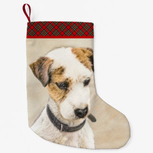 Petite Chaussette De Noël Parson Jack Russell Terrier Peinture - Chien Art