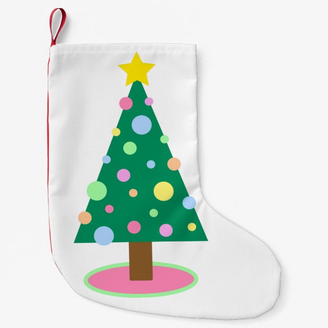 Petite Chaussette De Noël Pastel de Noël Stocker de Noël (Devant)