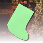 Petite Chaussette De Noël Pastel Mint couleur solide | Classique | Élégant<br><div class="desc">Pastel Mint couleur solide | Classique | Élégant | tendance | Style | Cadeau</div>