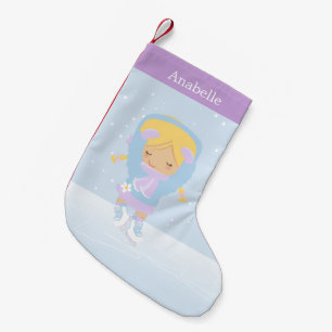 Petite Chaussette De Noël Patinage artistique très petit personnalisé