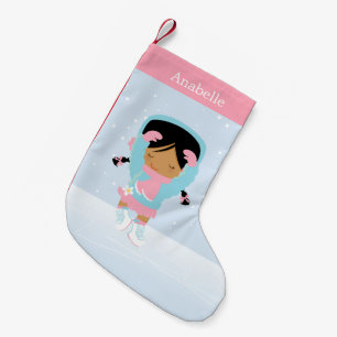 Petite Chaussette De Noël Patinage artistique très petit personnalisé
