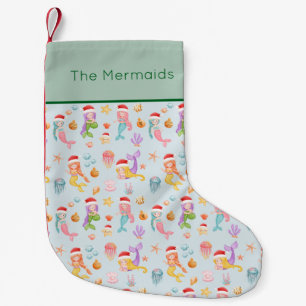 Petite Chaussette De Noël Patron de Père Noël sirène