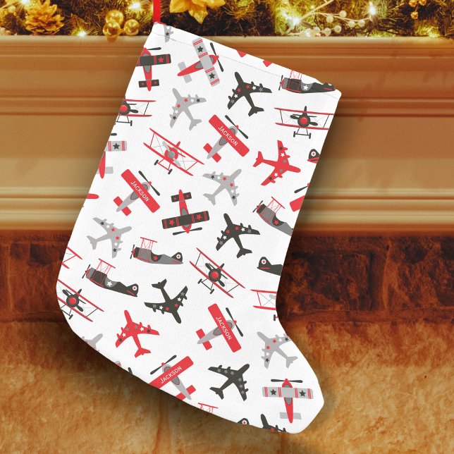 Petite Chaussette De Noël Pattern Red and Black WWII (Créateur téléchargé)