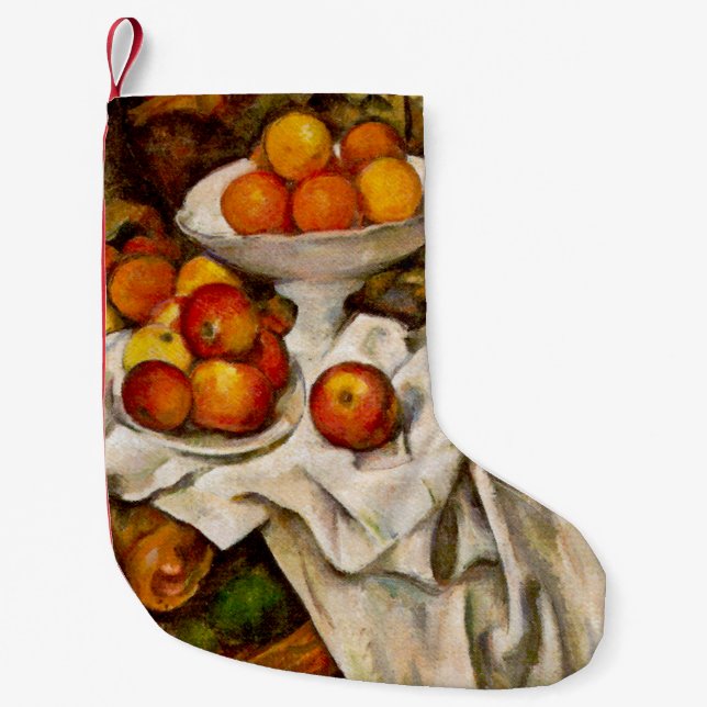 Petite Chaussette De Noël Paul Cezanne Pommes Oranges Impressionnisme (Devant)
