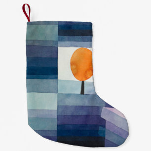 Petite Chaussette De Noël Paul Klee Abstrait Tree Blue Peinture