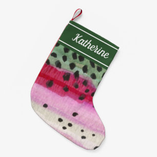 Petite Chaussette De Noël Pêche à la truite arc-en-ciel