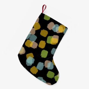 Petite Chaussette De Noël Peindre Carré noir
