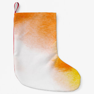 Petite Chaussette De Noël peinture Abstraite aquarelle de luxe fluide art. h