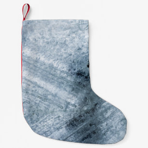 Petite Chaussette De Noël Peinture abstraite Brown et noire