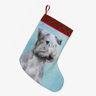 Petite Chaussette De Noël Peinture Cesky Terrier - Cute Original Chien Art