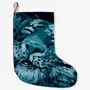 Petite Chaussette De Noël Peinture d'art Art Art Art Peinture d'huile Tigre