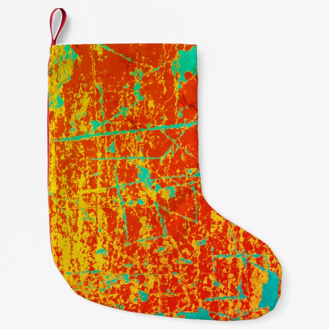Petite Chaussette De Noël Peinture de Peeling cool (Devant)