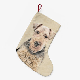 Petite Chaussette De Noël Peinture galloise Terrier - Cute Original Chien Ar