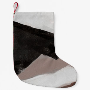 Petite Chaussette De Noël Peinture multimédia mixte, design abstrait minimal