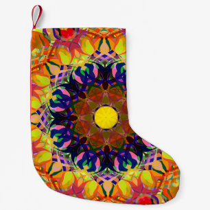 Petite Chaussette De Noël Peinture numérique magnifique Abstrait coloré sac