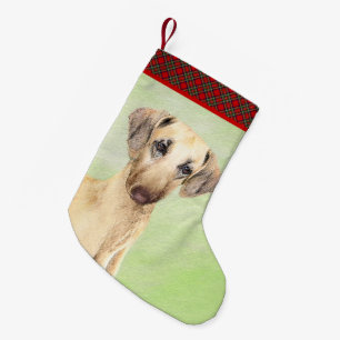 Petite Chaussette De Noël Peinture Sloughis - Joli art original pour chien
