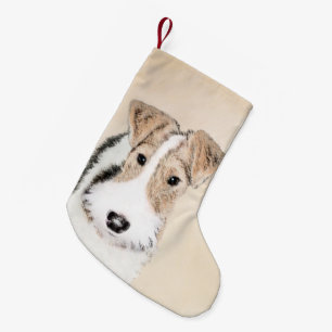 Petite Chaussette De Noël Peinture Terrier de Renard de fil - Cute Original
