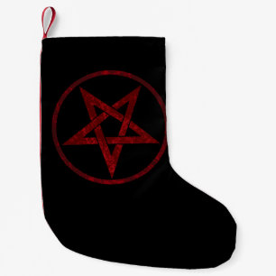 Petite Chaussette De Noël Pentagram Red Devil