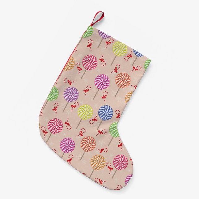 Petite Chaussette De Noël Peppermint Candy Mints Christmas, candy canes (Devant (Accrochage))