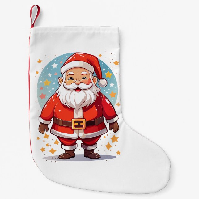 Petite Chaussette De Noël Père Noël (Devant)