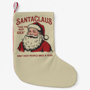 Petite Chaussette De Noël Père Noël a la bonne idée drôle de Noël 