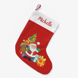 Petite Chaussette De Noël Père Noël avec nom