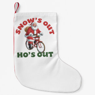 Petite Chaussette De Noël Père Noël drôle Noël La neige est sortie, les fill