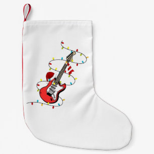 Petite Chaussette De Noël Père Noël guitare électrique musique Noël amateur 