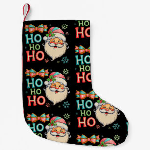 Petite Chaussette De Noël Père Noël Ho Ho Prépa Noël Coquette Bow Noël