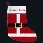 Petite Chaussette De Noël Père Noël personnalisée - Stockage de Noël Nom per<br><div class="desc">Pièces de Noël personnalisées du Père Noël avec nom personnalisé - MIGNED Design ! Ajoutez votre nom avec l'outil Personnalisation !</div>