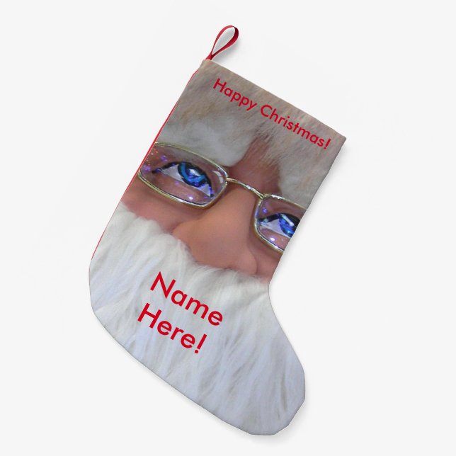 Petite Chaussette De Noël Père Noël prêt pour Noël (Devant (Accrochage))