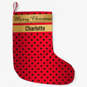 Petite Chaussette De Noël Père Noël Snowman Red Christmas Stocking