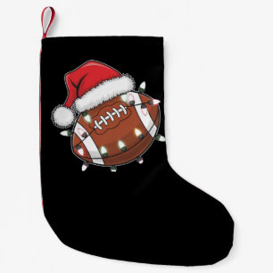 Petite Chaussette De Noël Père Noël Sports Noël Amant de Football Américain