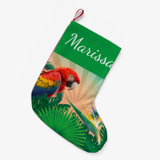 Petite Chaussette De Noël Perroquet de Noël Festif personnalisé