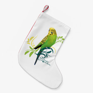 Petite Chaussette De Noël Perruche verte