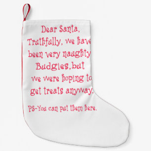 Petite Chaussette De Noël Perruches vilaines