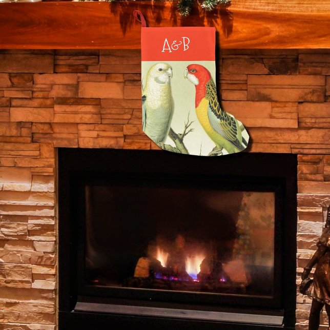 Petite Chaussette De Noël Perruques vintages -monogrammed (Créateur téléchargé)