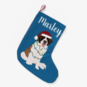 Petite Chaussette De Noël Personnalisable Saint Bernard