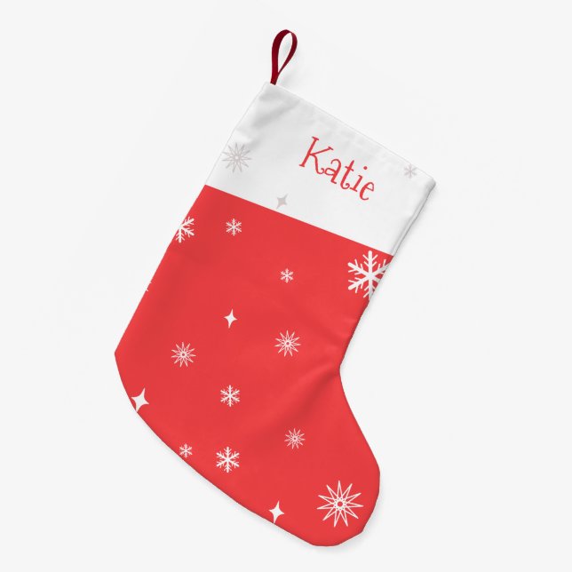 Petite Chaussette De Noël Personnalisé (Devant (Accrochage))