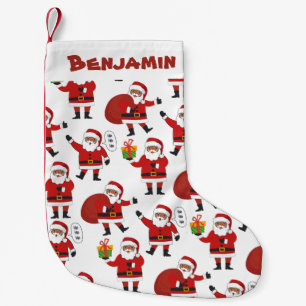 Petite Chaussette De Noël Personnalisé Black Père Noël Africain-Américain No