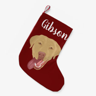 Petite Chaussette De Noël Personnalisé Dudley Labrador