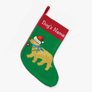 Petite Chaussette De Noël Personnalisé Noisette Noël Goldendoodle
