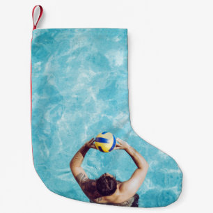 Petite Chaussette De Noël Personne inconnue jouant au beach volley