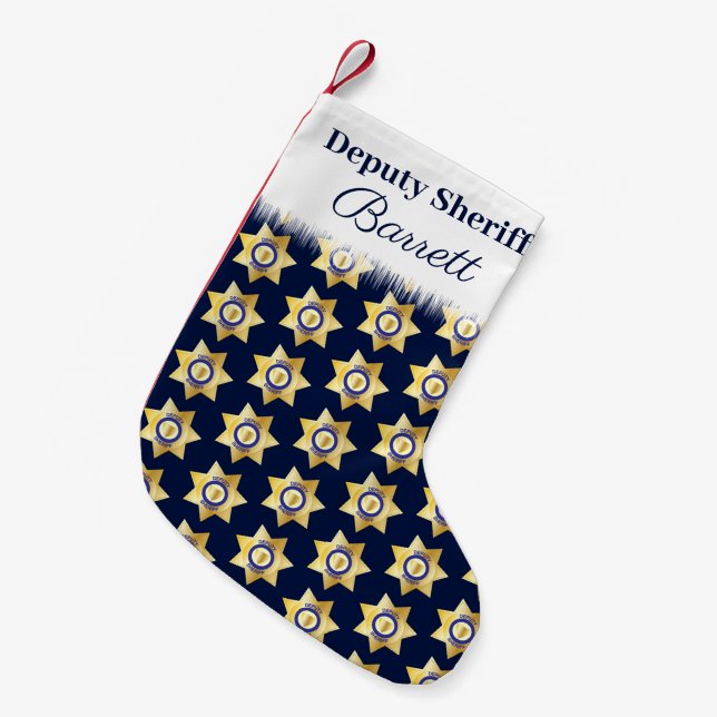 Petite Chaussette De Noël Personnel du shérif adjoint (Devant (Accrochage))
