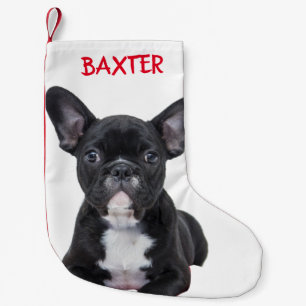 Petite Chaussette De Noël Pet French Bulldog Dog Photo Personalized