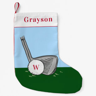 Petite Chaussette De Noël Petit bas de Noël pour amateur de golf